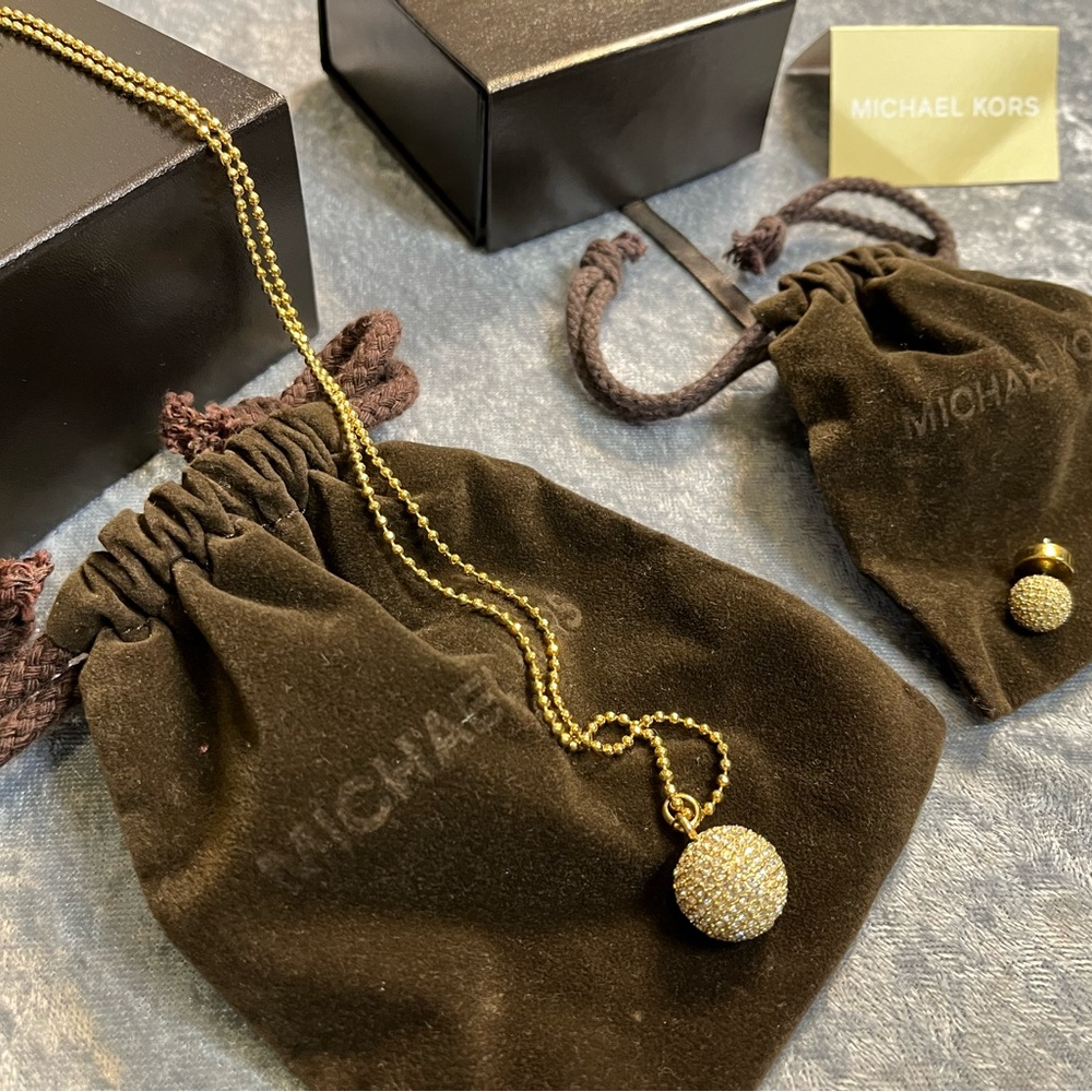 Michael Kors earring and necklace set